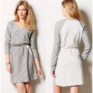 Anthropologie Saturday Sunday Gael Marled Knit Two-tone Pocket Dress S